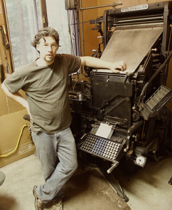 Chad and his Model 31 Linotype