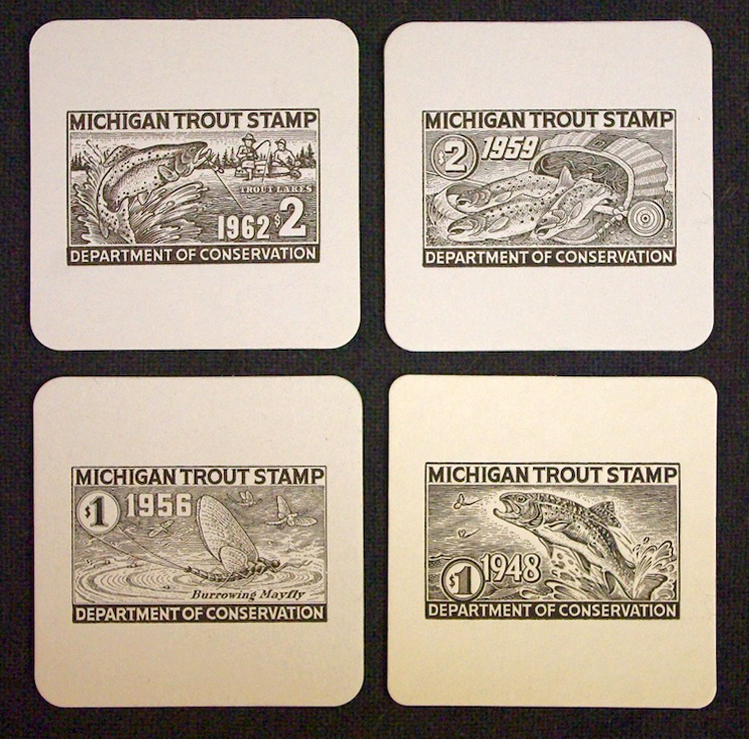 Trout Stamp Coasters