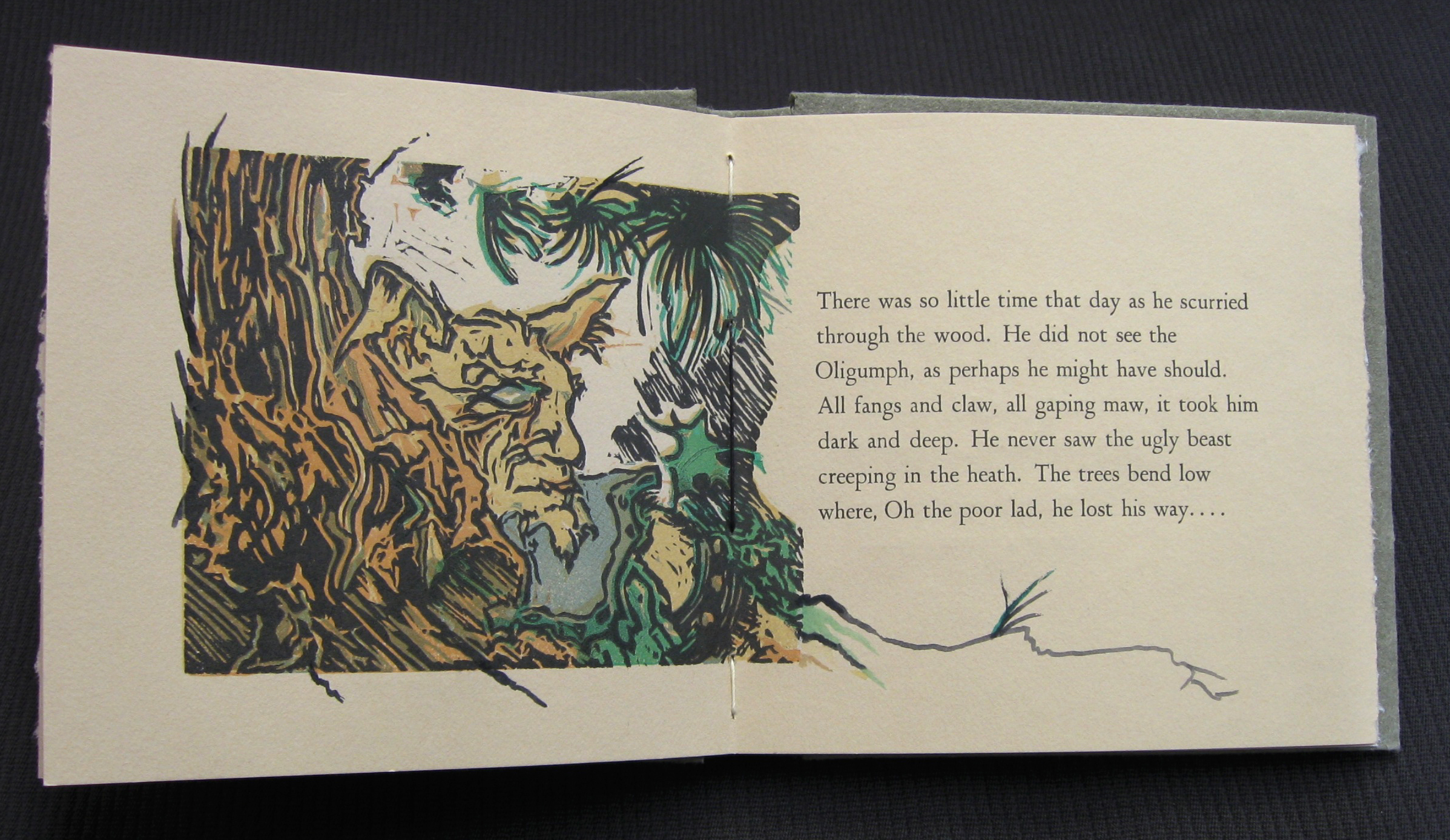 page spread, There Be Monsters